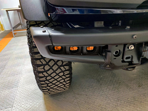 Oracle High 21-22 Ford Bronco Triple LED Fog Light kit for Steel Bumper - 5890-005