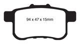 EBC 09-14 Acura TSX 2.4 Redstuff Rear Brake Pads - DP31987C