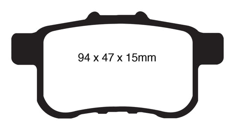 EBC 09-14 Acura TSX 2.4 Redstuff Rear Brake Pads - DP31987C