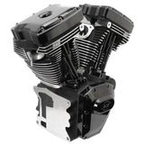 S&S Cycle 06-17 Dyna T124 Black Edition Long Block Engine - Wrinkle Black - 310-0900A