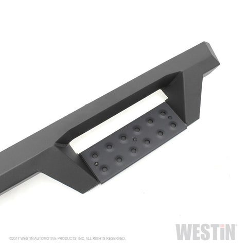 Westin 14-18 Chevrolet Silverado 1500 DC 6.5ft Bed HDX Drop W2W Nerf Step Bars - Tex. Blk - 56-534595