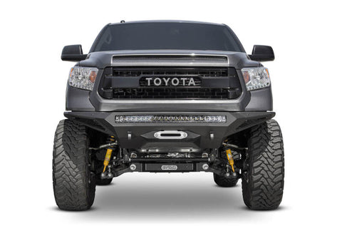 Addictive Desert Designs 2014+ Toyota Tundra Stealth Fighter Front Bumper w/Winch Mount & Sensors - F741422860103