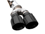 AWE Tuning 4th Gen GM 1500 6.2L 0FG Cat-Back Split Rear Exit (w/ Bumper Cutouts) - Quad Diamond Tips - 3015-43204