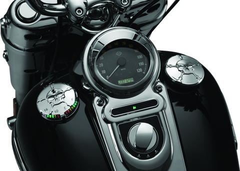 Kuryakyn Zombie Fuel & Battery Gauge Chrome - 7357