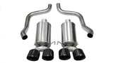 Corsa 2009-2013 Xtreme Axle-Back Exhaust w/Dual Black 3.5in Tips 09-13 Chevrolet Corvette C6 6.2L V8 - 14470BLK