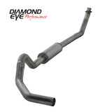Diamond Eye KIT 4in TB MFLR RPLCMENT PIPE SGL SS: 98.5-02 DODGE CUMMINS 5.9L - K4212S-RP