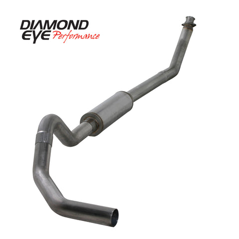 Diamond Eye KIT 4in TB MFLR RPLCMENT PIPE SGL SS: 98.5-02 DODGE CUMMINS 5.9L - K4212S-RP