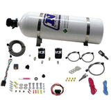 Nitrous Express 11-15 Ford Mustang GT 5.0L Coyote Single Nozzle Nitrous Kit (35-150HP) w/15lb Bottle - 20932-15