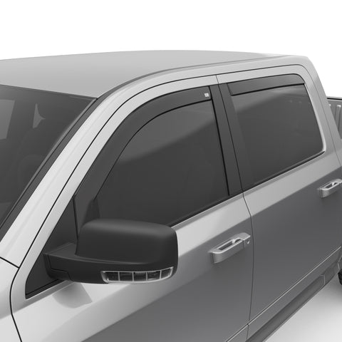 EGR 09+ Dodge Ram Pickup Crew Cab In-Channel Window Visors - Set of 4 (572751) - 572751