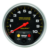 Autometer 5 inch 11000 RPM Single Range w/ Pro-Comp 2 & Memory Tachometer - 6857