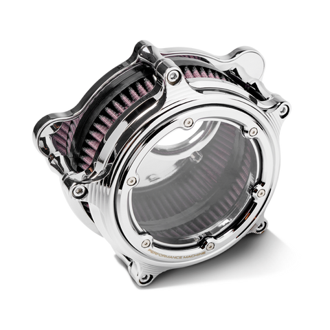 Performance Machine Vision Air Cleaner W/Bezel - Chrome - 0206-2158-CH