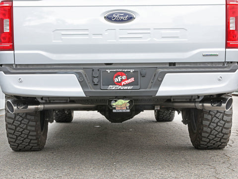 aFe Gemini XV 3in 304 SS Cat-Back Exhaust 2021 Ford F-150 V6 2.7L/3.5L (tt)/V8 5.0L w/ Polished Tips - 49-33129-P