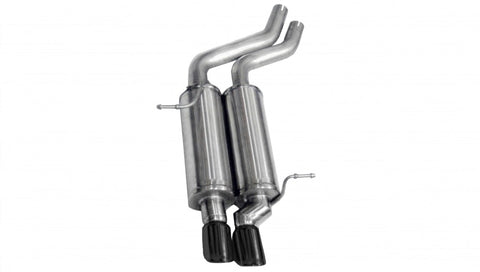 Corsa 2001-2006 BMW 325i/ci Convertible E46 Black Sport Axle-Back Exhaust - 14559BLK