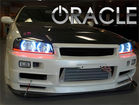 Oracle 98-01 Nissan Skyline LED Headlight Halo Kit - Blue - 2501-002