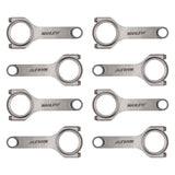 Manley Chevrolet LS 6.125 Length H Tuff Series Connecting Rod Set w/ ARP 2000 Bolts - 15051R-8