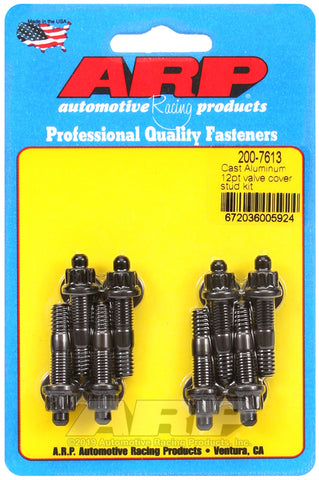 ARP Cast Aluminum Valve Cover 1/4in 12pt Stud Kit - 200-7613