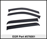 EGR 16-17 Nissan Titan Crew Cab SlimLine Tape-On WindowVisors Set of 4 - Light Smoke - 576001