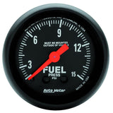 Autometer Z Series 2-1/16in 15 PSI Mechanical Fuel Pressure Gauge - 2603