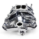 Edelbrock Pontiac 326-455 Performer RPM Intake Manifold - Chrome Plasma Finish - 7156-CP