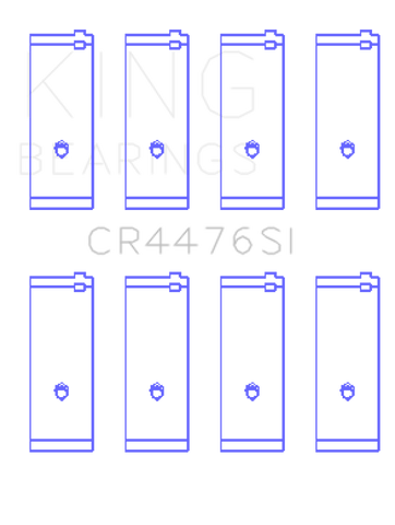King Engine Bearings Ford Taunus 2000/2300 (Size +0.50mm) Connecting Rod Bearing Set - CR4476SI0.5