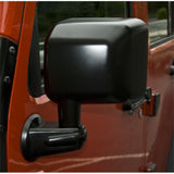 Omix Door Mirror Black LH- 07-18 Jeep Wrangler JK - 11002.13