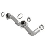 MagnaFlow 66-72 Chevy C10 Pickup V8 2-Piece Front Exhuast Pipe Kit (2in Tubing/Clamps/Inlet Flanges) - 15380