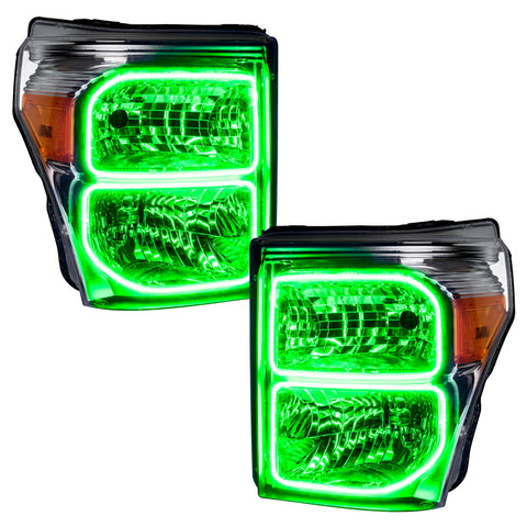 Oracle 11-16 Ford F250/350 LED HL - ColorSHIFT w/ 2.0 Controller - 8158-333