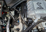 J&L 2020-2022 Ford Mustang GT500 Passenger Side Oil Separator 3.0 - Clear Anodized - 3054P-C