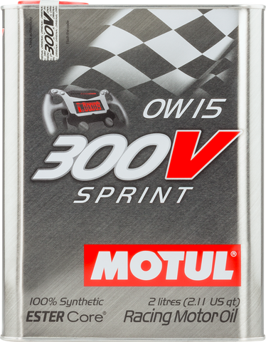 Motul 2L Synthetic-ester Racing Oil 300V SPRINT 0W15 - 104238