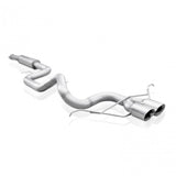 Stainless Works 2013-18 Ford Focus ST 3in Catback Vintage Round Muffler 4in Tips - FC13CB-RT