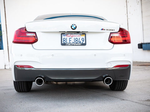 aFe MACHForce XP 3in to 2.5in 304 SS Axle-Back Exhaust w/ Polished Tips 14-16 BMW M235i - 49-36348-P