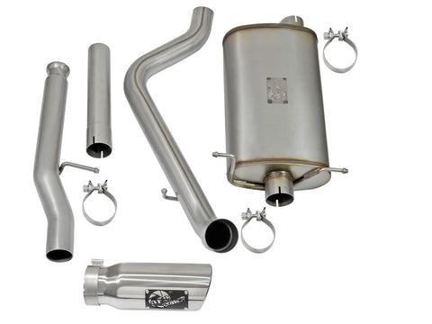 aFe MACHForce XP Exhausts Cat-Back Polished Tips 09-17 GM Silverado 1500 4.3/5.3L RegCab SB/LB - 49-44072-P