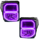Oracle 11-16 Ford F250/350 LED HL - Black - ColorSHIFT w/ 2.0 Controller - 8159-333