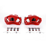 Power Stop 13-17 Lexus ES300h Front Red Calipers w/Brackets - Pair - S3128
