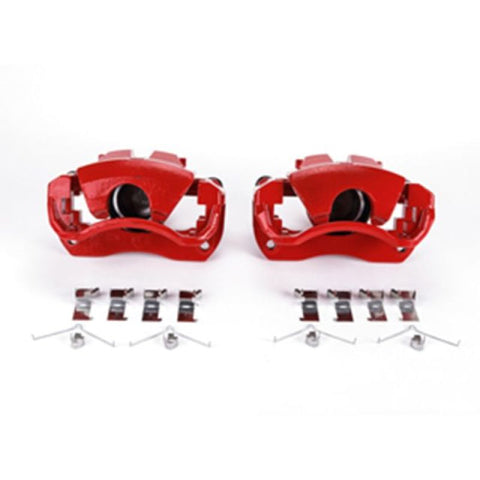 Power Stop 13-17 Lexus ES300h Front Red Calipers w/Brackets - Pair - S3128
