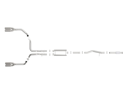 aFe Vulcan Series 3in 304SS Exhaust Cat-Back Exh w/ Pol Tips 2019 GM Silverado / Sierra 1500 V8-5.3L - 49-34105-P
