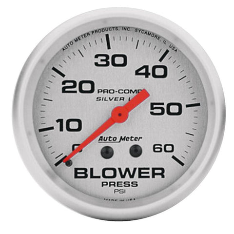 Autometer Ultra-Lite 66.7mm 0-60 PSI Liquid Filled Mechanical Blower Pressure Gauge - 4602