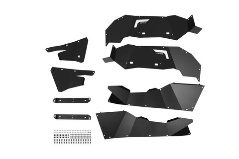 DV8 21-25 Ford Bronco Rear Aluminum Inner Fenders - Black - INFEND-08RB