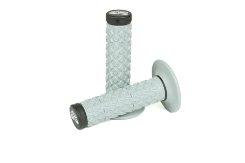 Renthal Soft/Firm MX Dual Compound Grips Tapered 1/2 Waffle - Gray/Black - G202