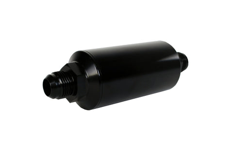 Aeromotive In-Line Filter - (AN -10 Male) 10 Micron Fabric Element Bright Dip Black Finish - 12387