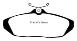 EBC 01-02 Dodge Viper 8.0 Redstuff Rear Brake Pads - DP31164C