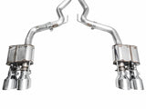 AWE 2024 Ford Mustang Dark Horse S650 RWD SwitchPath Cat-Back Exhaust w/ Quad Chrome Silver Tips - 3025-42375