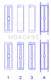 King Engine Bearings Opel C25Xa/X25Xa (Size +0.50mm) Main Bearing Set - MB4049SI0.5