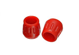 Energy Suspension Universal Red 1-3/8in OD x 1/2in McPherson ID Strut Bump Stop Set - 9.6111R