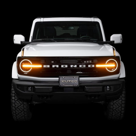 Putco 22-24 Ford Bronco Luminix DRL LED Light Hood Limb Riser (Factory Hood Side Hinge Replacements) - 50001