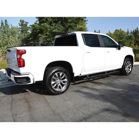 Westin 2019-2026 Chevy Silverado/Sierra 1500 Crew Cab Non LD PRO TRAXX 4 Oval Nerf Step Bars - Black - 21-24135