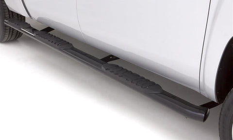 Lund 99-16 Ford F-250 Super Duty Crewcab 5in. Oval WTW Steel Nerf Bars - Black - 260110007