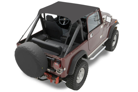 Bestop 76-83 Jeep Cj5 Traditional Bikini (Black Crush) - 52507-01