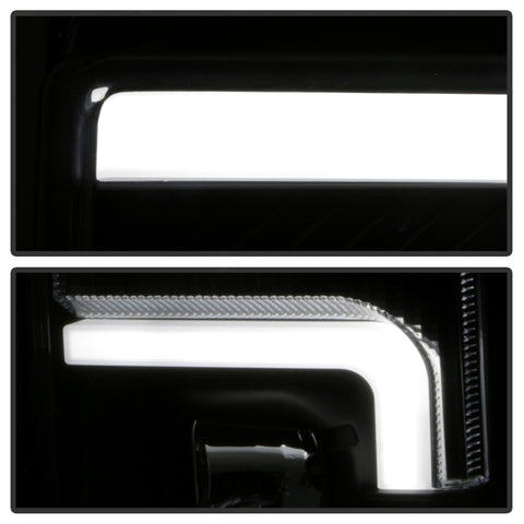Spyder 17-18 Ford F250/F350/F450 Halogen Model Only -White Light Bar- Black- PRO-YD-FS17HALSI-BK - 5087850