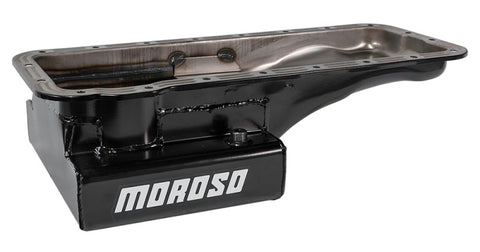 Moroso Ford 352-428 FE (w/Front Sump) Kicked Out Wet Sump 8qt 6in Steel Oil Pan - 20607